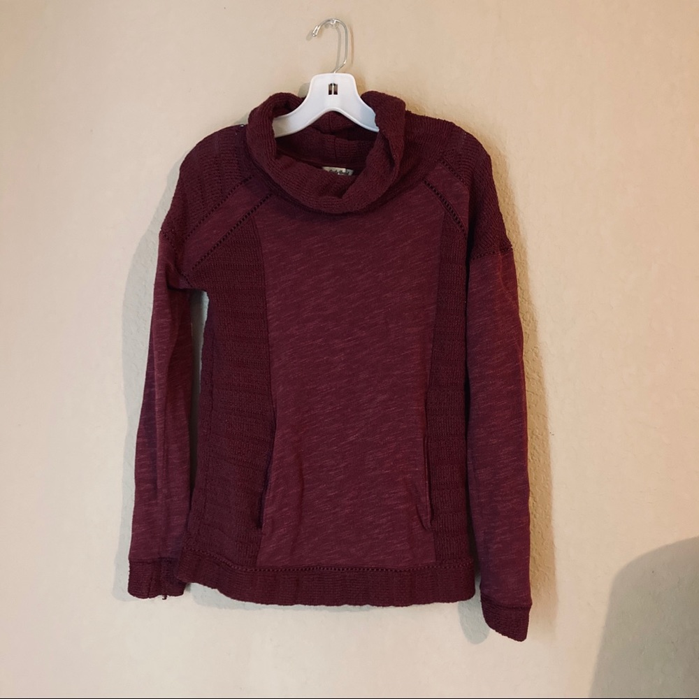 Lucky Brand Burgundy Sweater